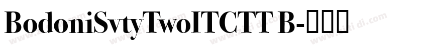 BodoniSvtyTwoITCTT B字体转换